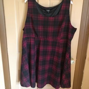 Torrid plaid skater dress